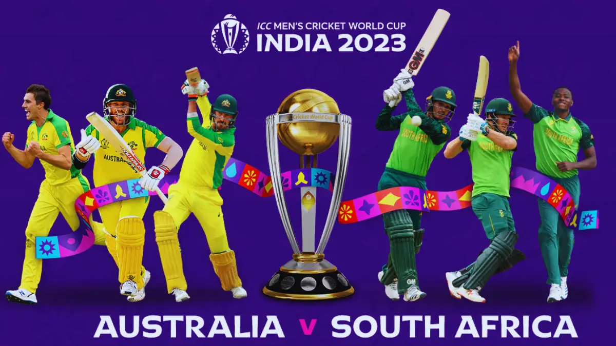Cricket World Cup 2023 2 SemiFinal Australia vs South Africa