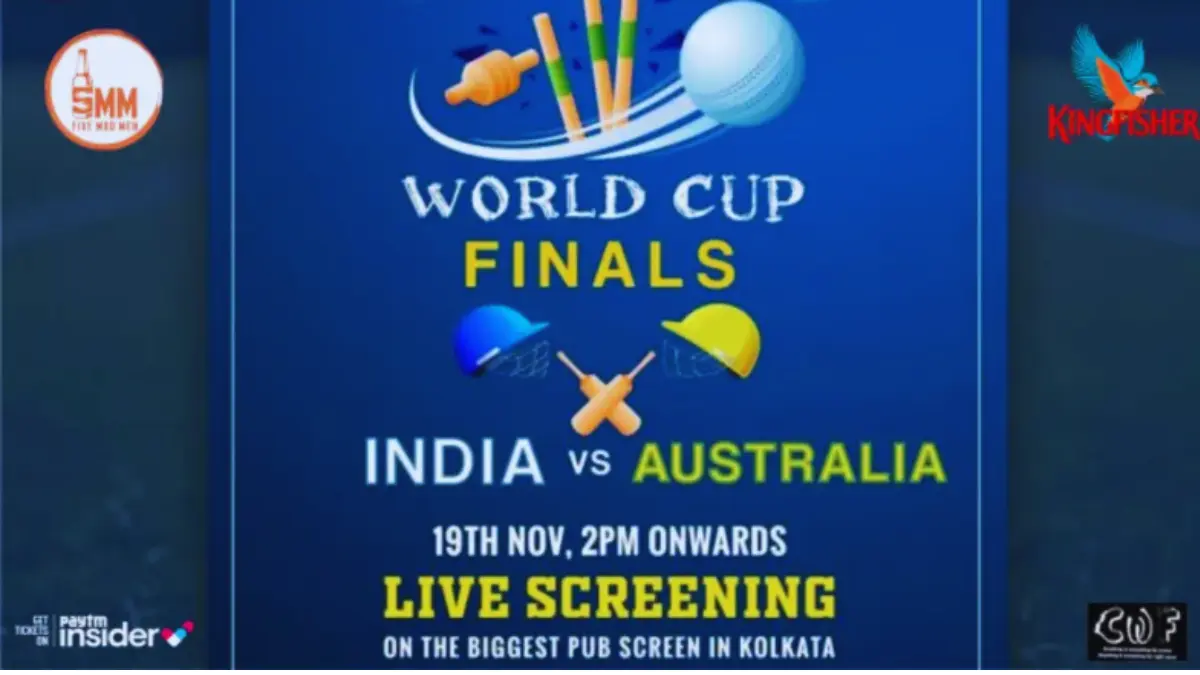 INDIA VS AUSTRALIA Kolkata World Cup Screening Tickets 2023 Ticketsearch