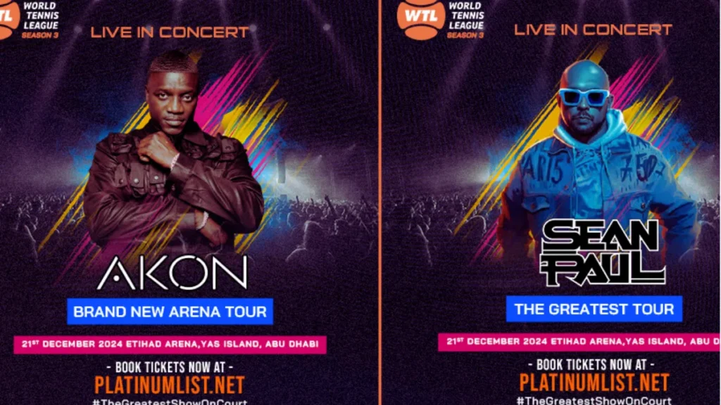 Akon and Sean Paul Live at the World Tennis League