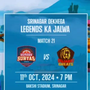 LLC T20 Konark Suryas Odisha vs Gujarat Greats