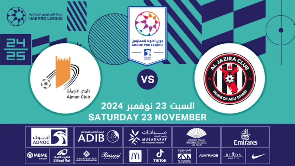 Al Jazira FC vs Ajman FC Tickets