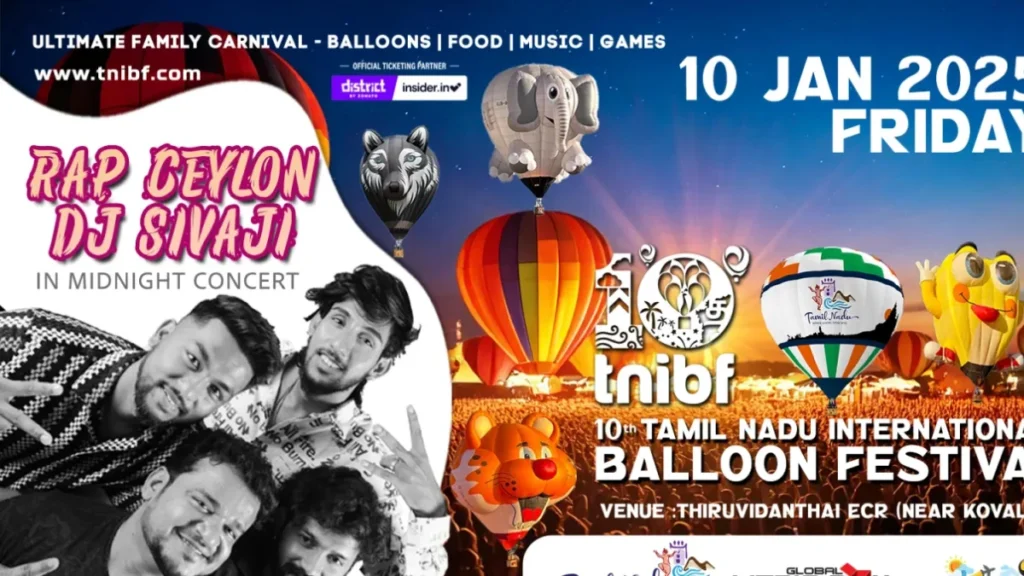 TNIBF Tickets 10th Tamil Nadu International Balloon Festival Driving Innovation and Excellence